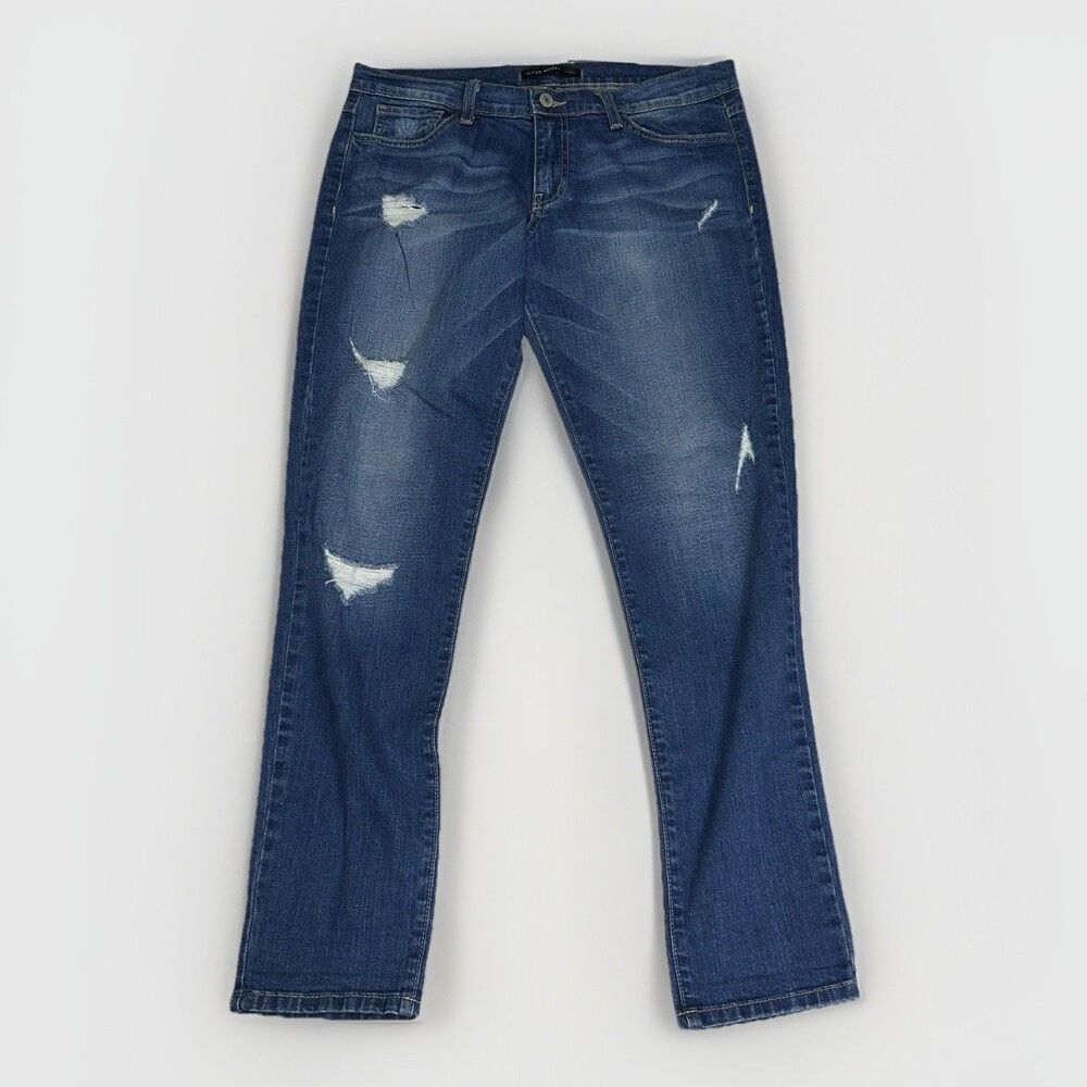 Flying Monkey Jeans Women’s Size 27 Distressed Mid-Rise Denim Made in USA